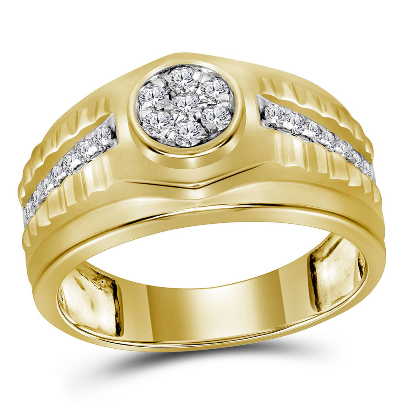 Buy Victor Round Diamond Ring For Men Online